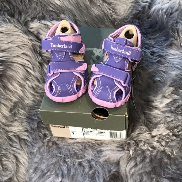 NIB,🌺TIMBERLAND🌺Size 7T, Purple 🌺Sandals🌺 - Picture 1 of 6